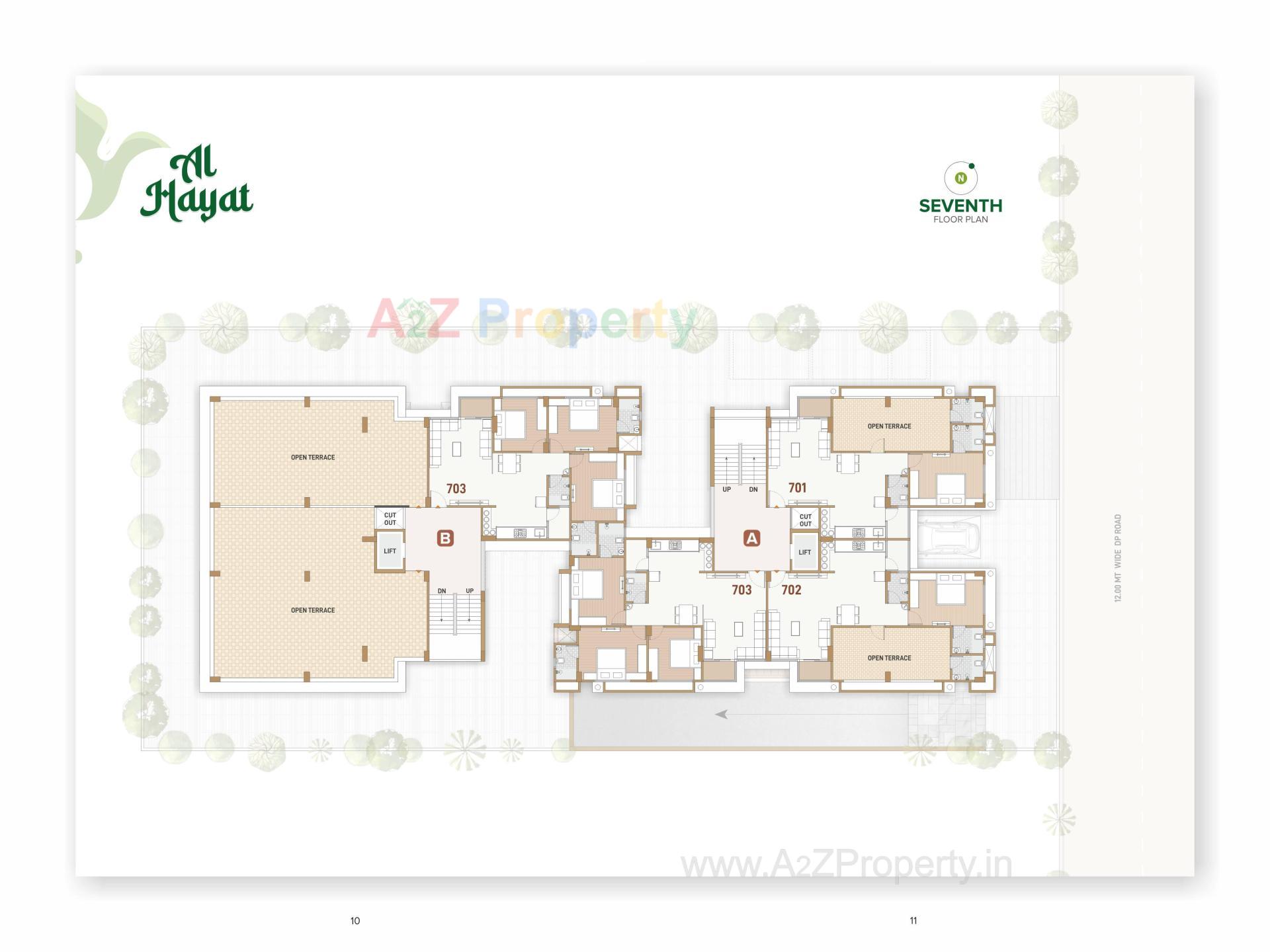 Layout of real estate project Al Hayat located at Vavol, Gandhinagar, Gujarat