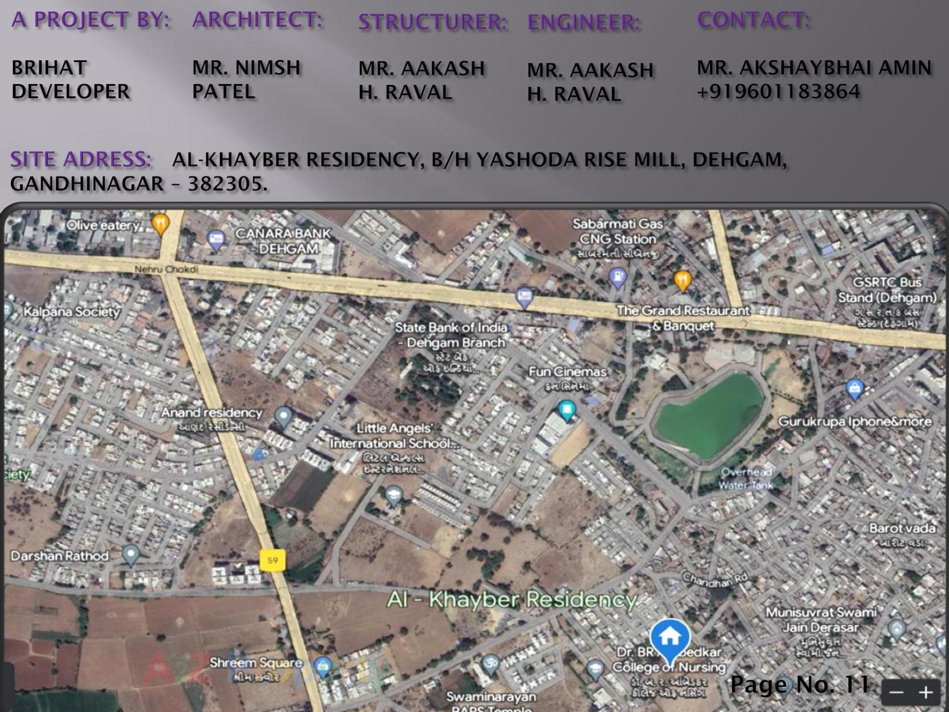  of real estate project Al Khayber Residency located at Dahegam, Gandhinagar, Gujarat