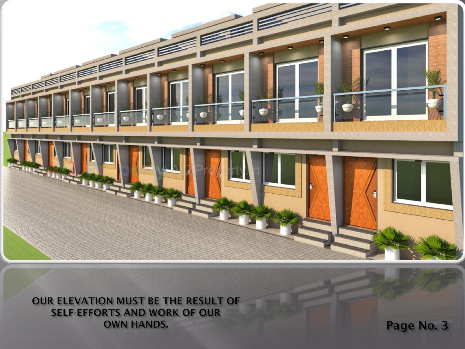 3D Elevation of real estate project Al Khayber Residency located at Dahegam, Gandhinagar, Gujarat