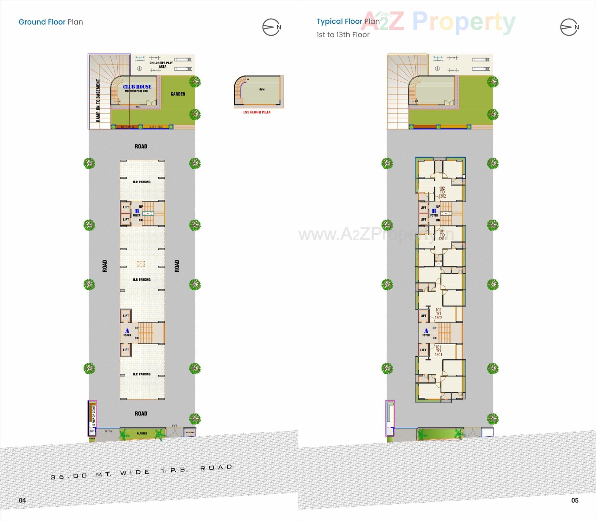 Layout of real estate project Alaska Skyview located at Khoraj, Gandhinagar, Gujarat