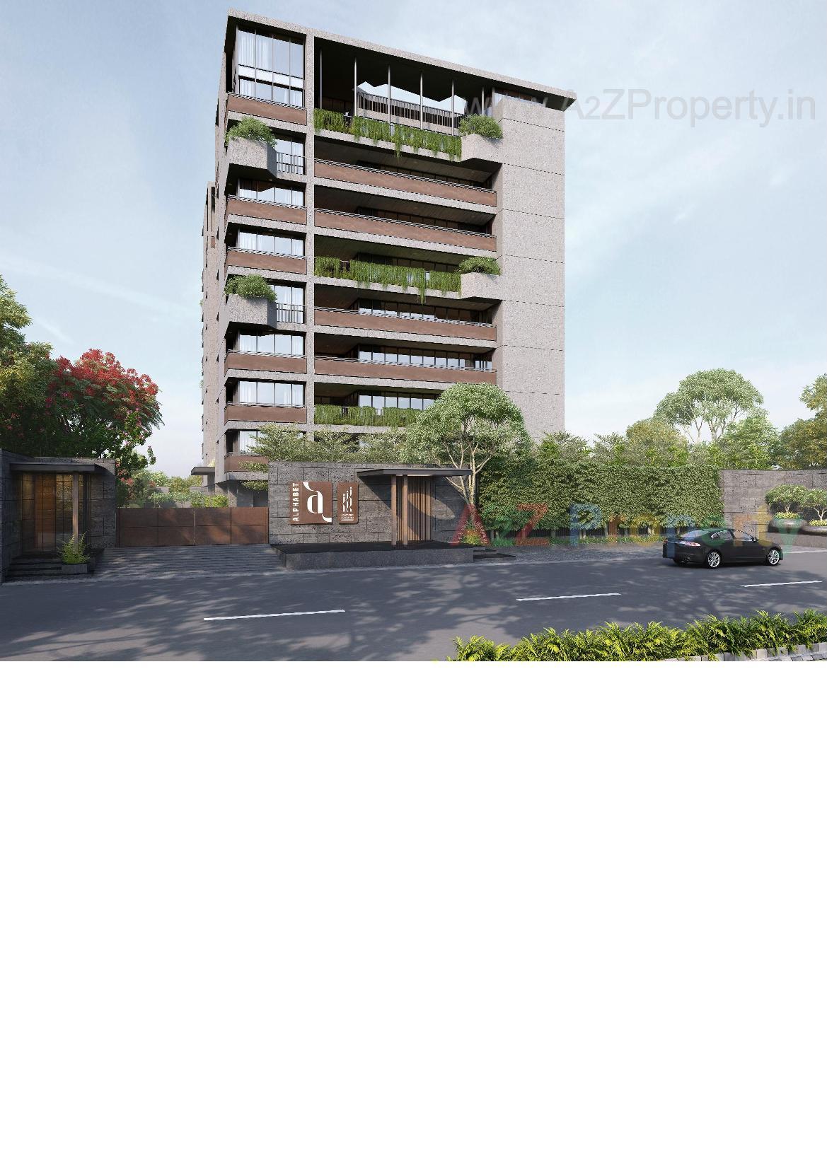 3D Elevation of real estate project Alphabet located at Bhat, Gandhinagar, Gujarat