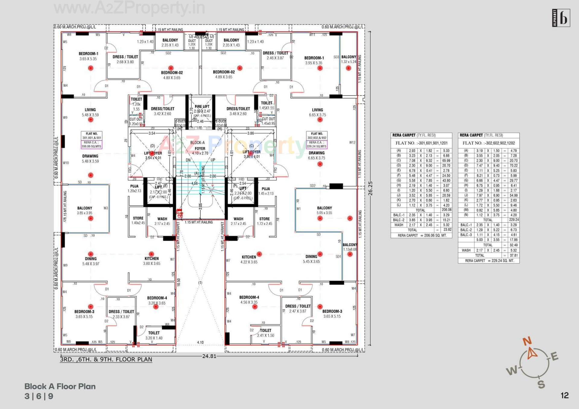 Layout of real estate project Alphabet located at Bhat, Gandhinagar, Gujarat