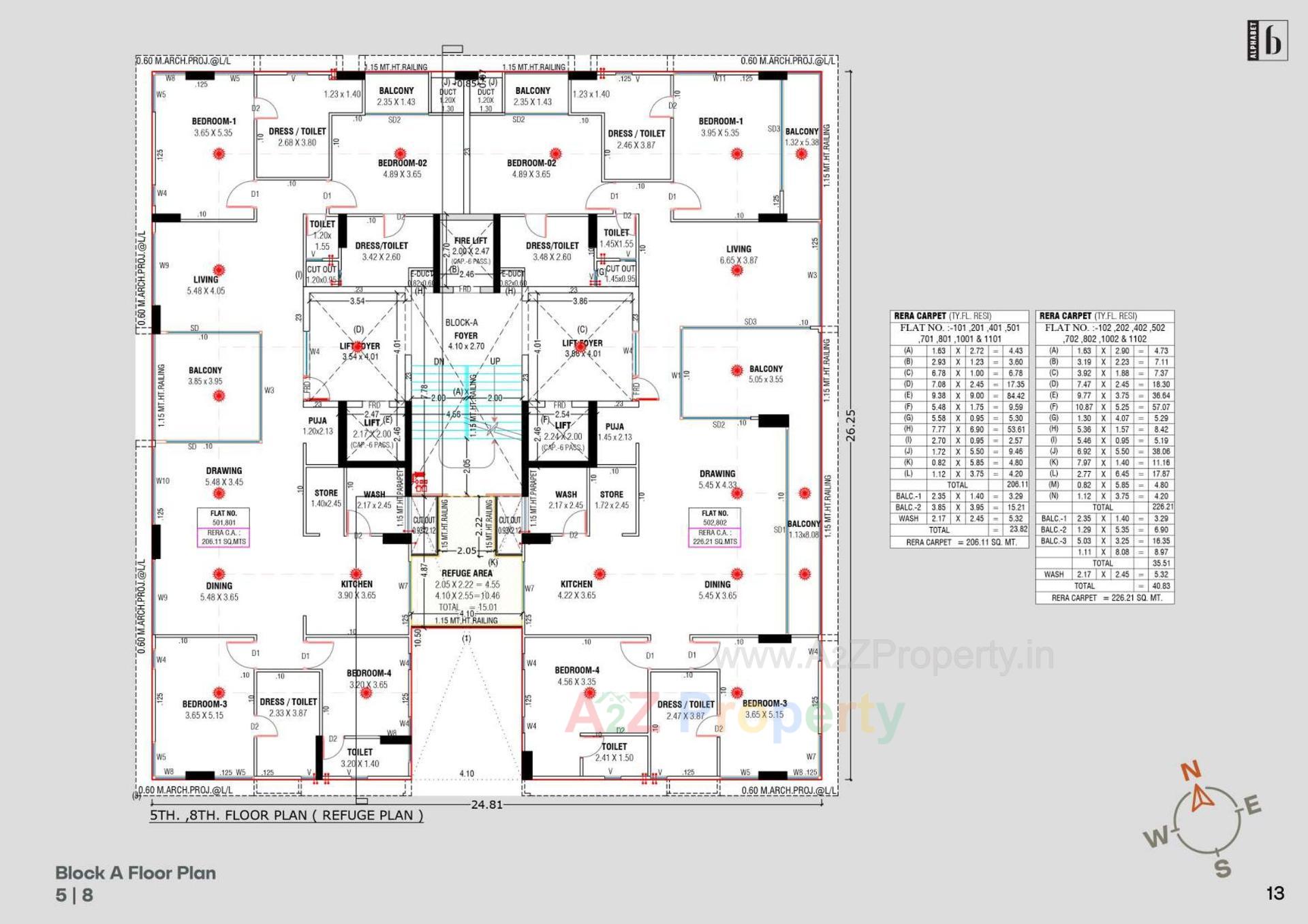 Layout of real estate project Alphabet located at Bhat, Gandhinagar, Gujarat