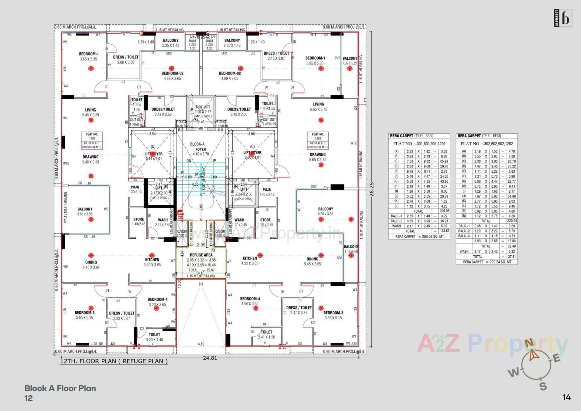 Layout of real estate project Alphabet located at Bhat, Gandhinagar, Gujarat