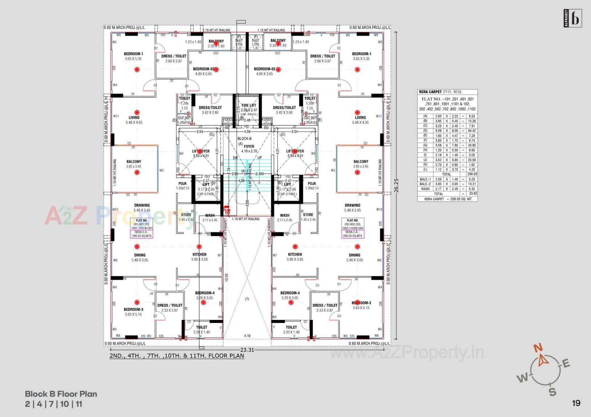 Layout of real estate project Alphabet located at Bhat, Gandhinagar, Gujarat