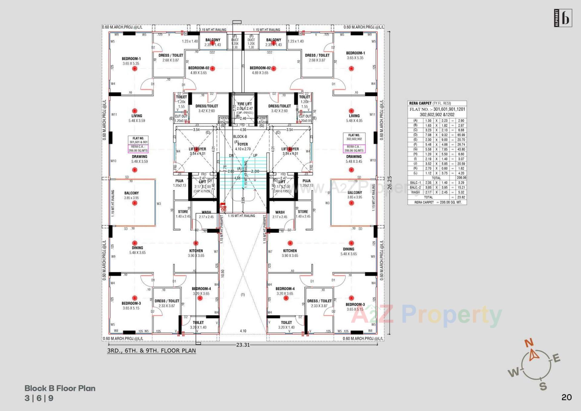 Layout of real estate project Alphabet located at Bhat, Gandhinagar, Gujarat