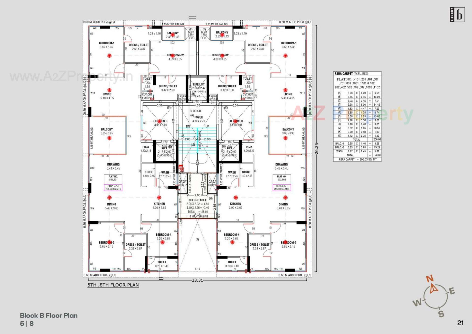 Layout of real estate project Alphabet located at Bhat, Gandhinagar, Gujarat