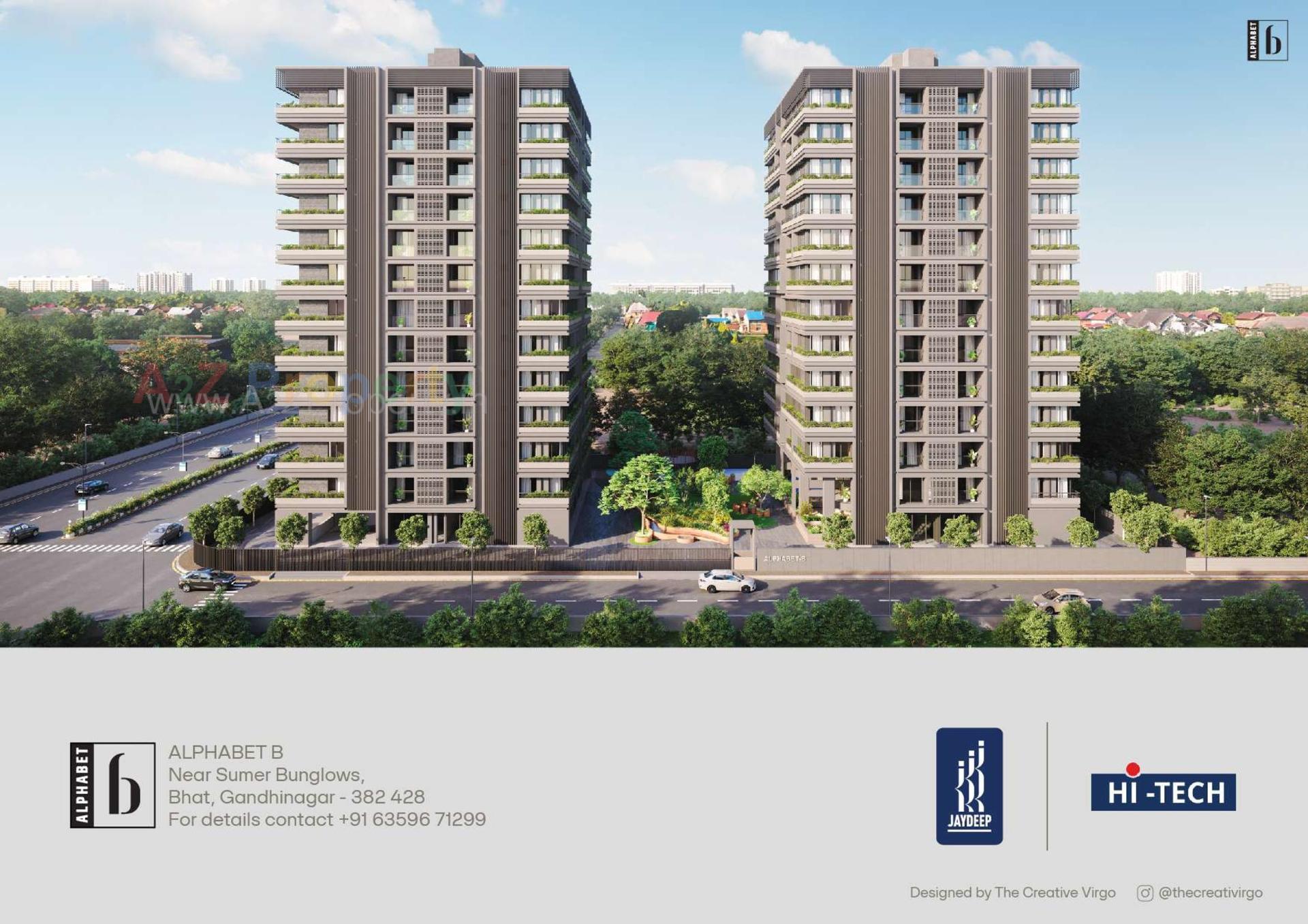 3D Elevation of real estate project Alphabet located at Bhat, Gandhinagar, Gujarat