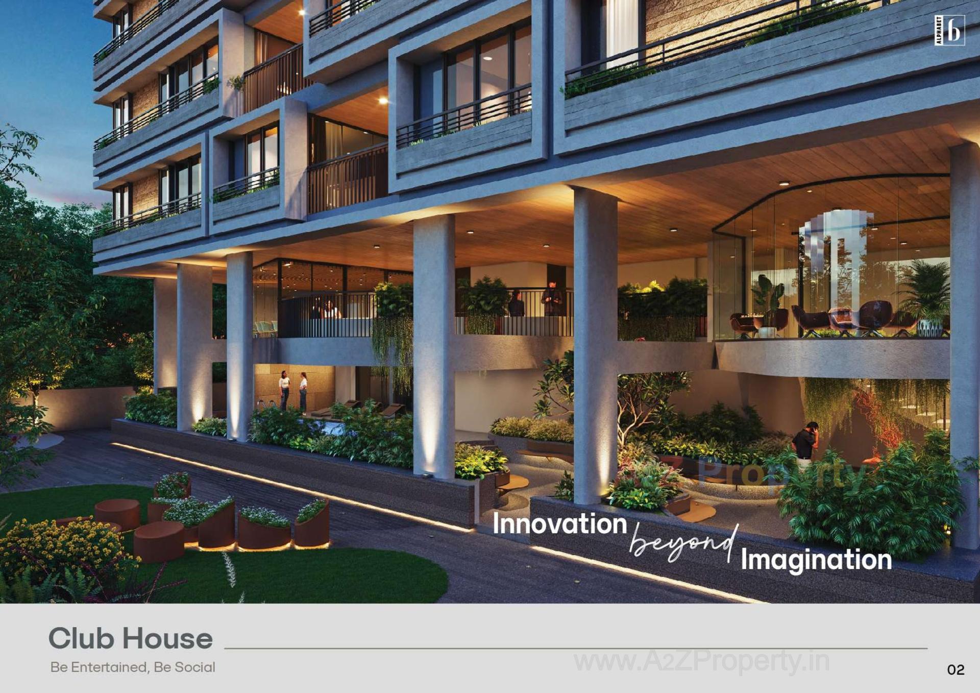 3D Elevation of real estate project Alphabet located at Bhat, Gandhinagar, Gujarat