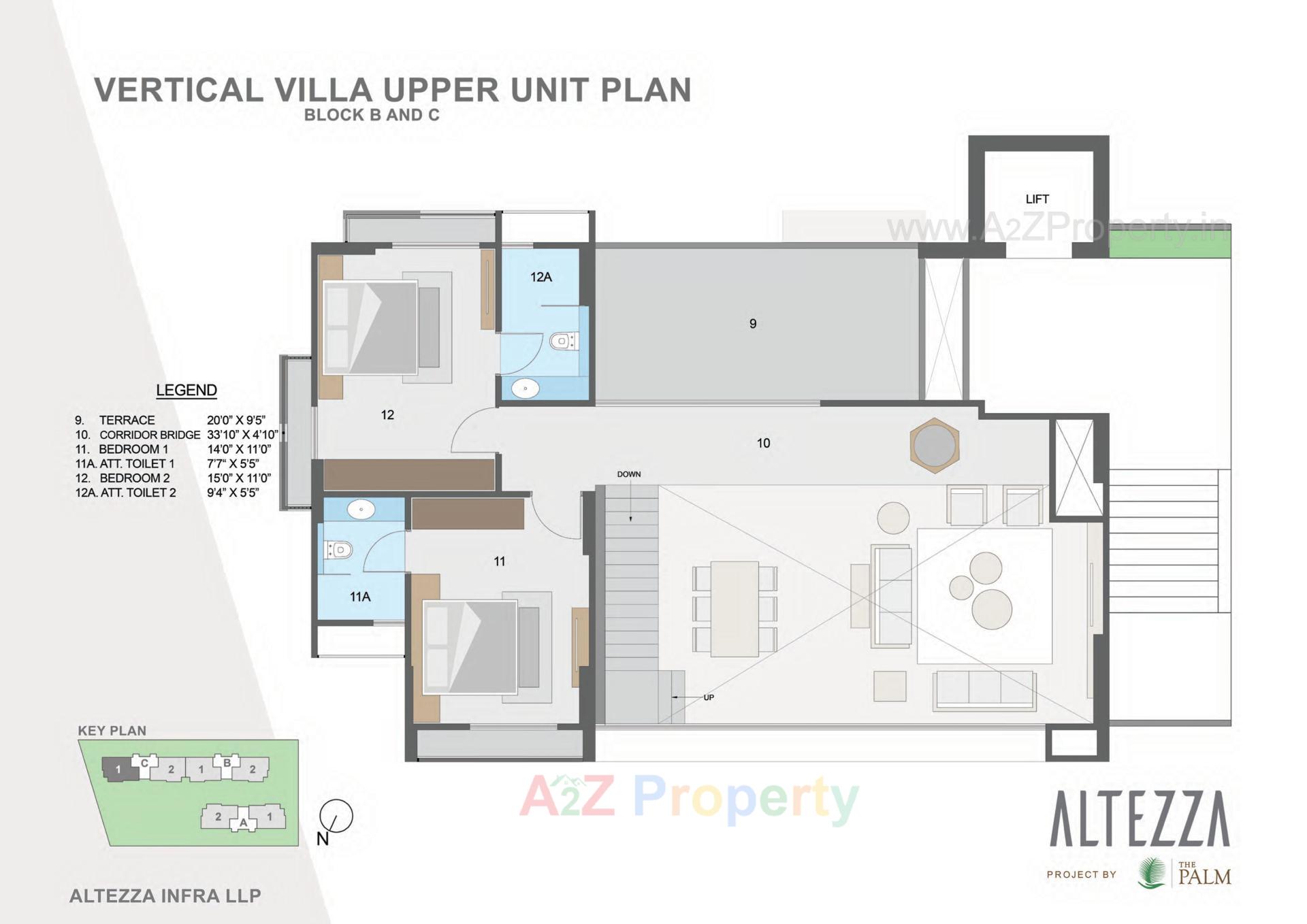 Layout of real estate project Altezza located at Sargasan, Gandhinagar, Gujarat