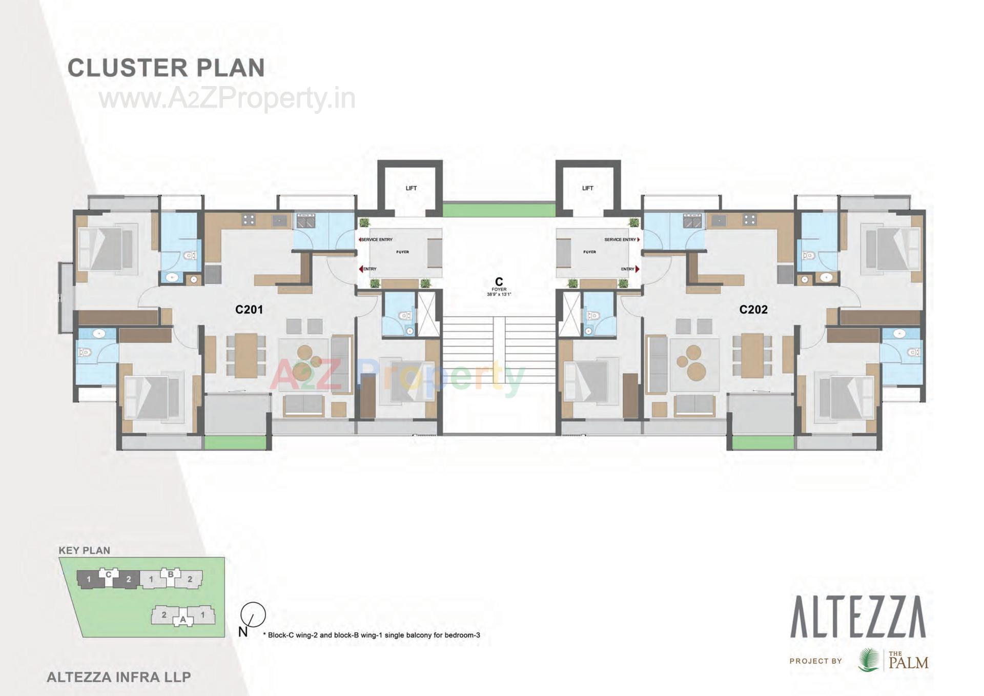 Layout of real estate project Altezza located at Sargasan, Gandhinagar, Gujarat