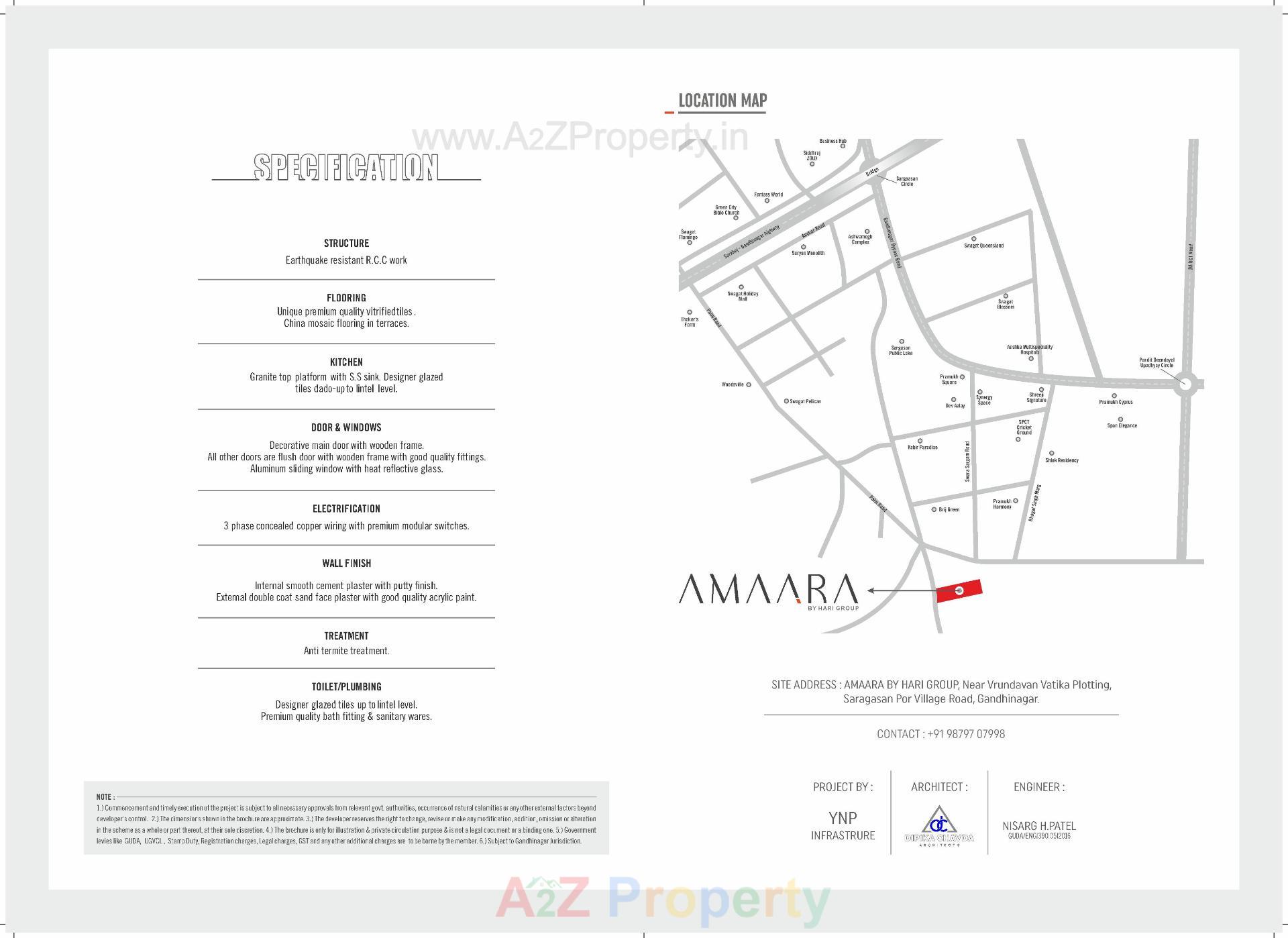  of real estate project Amaara By Hari Group located at Por, Gandhinagar, Gujarat