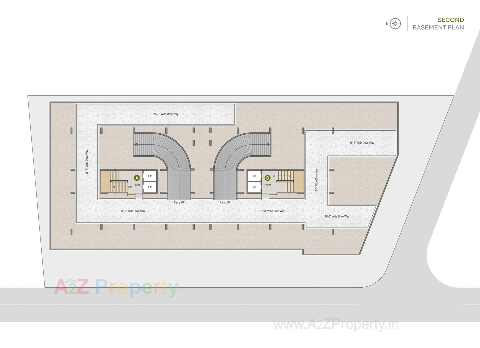 Layout of real estate project Amay Reside located at Adalaj, Gandhinagar, Gujarat