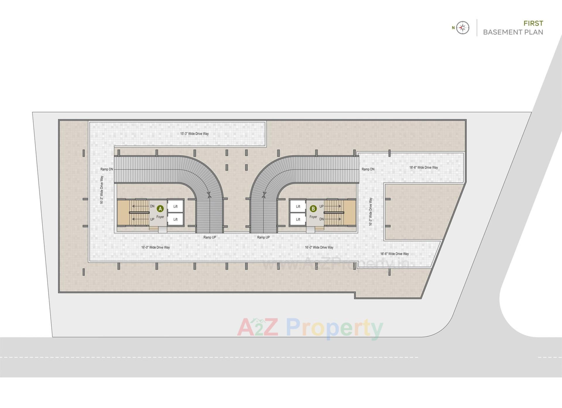 Layout of real estate project Amay Reside located at Adalaj, Gandhinagar, Gujarat