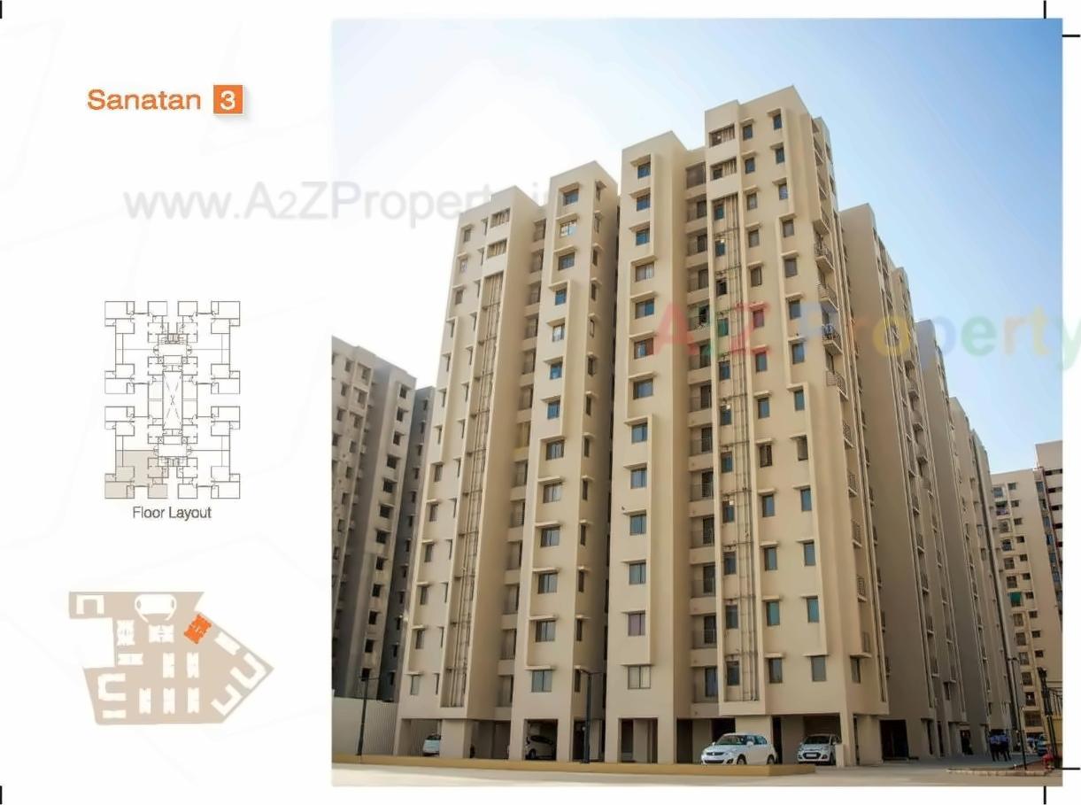 3D Elevation of real estate project Amba Towship Sector located at Adalaj, Gandhinagar, Gujarat