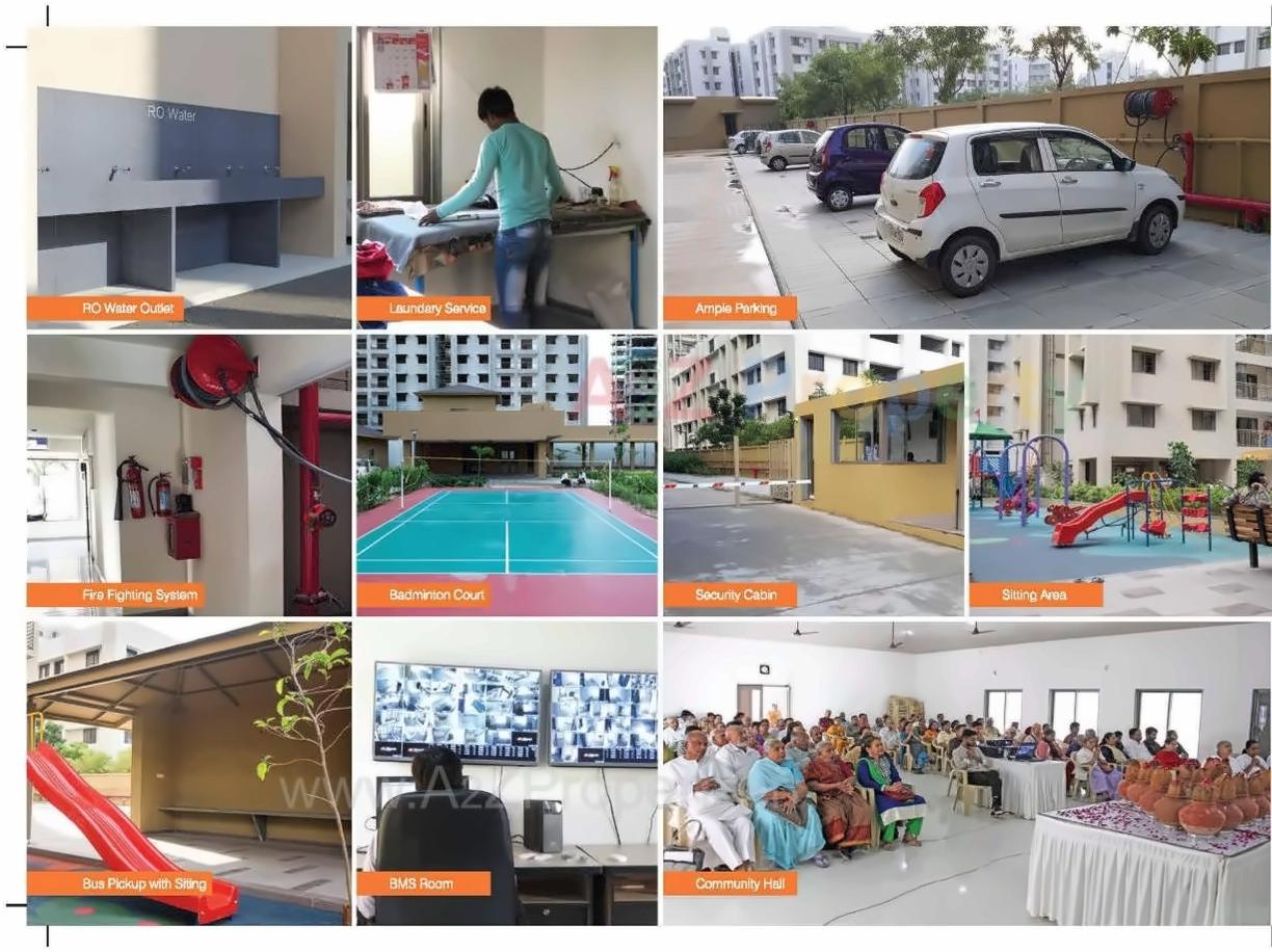 3D Elevation of real estate project Amba Towship Sector located at Adalaj, Gandhinagar, Gujarat