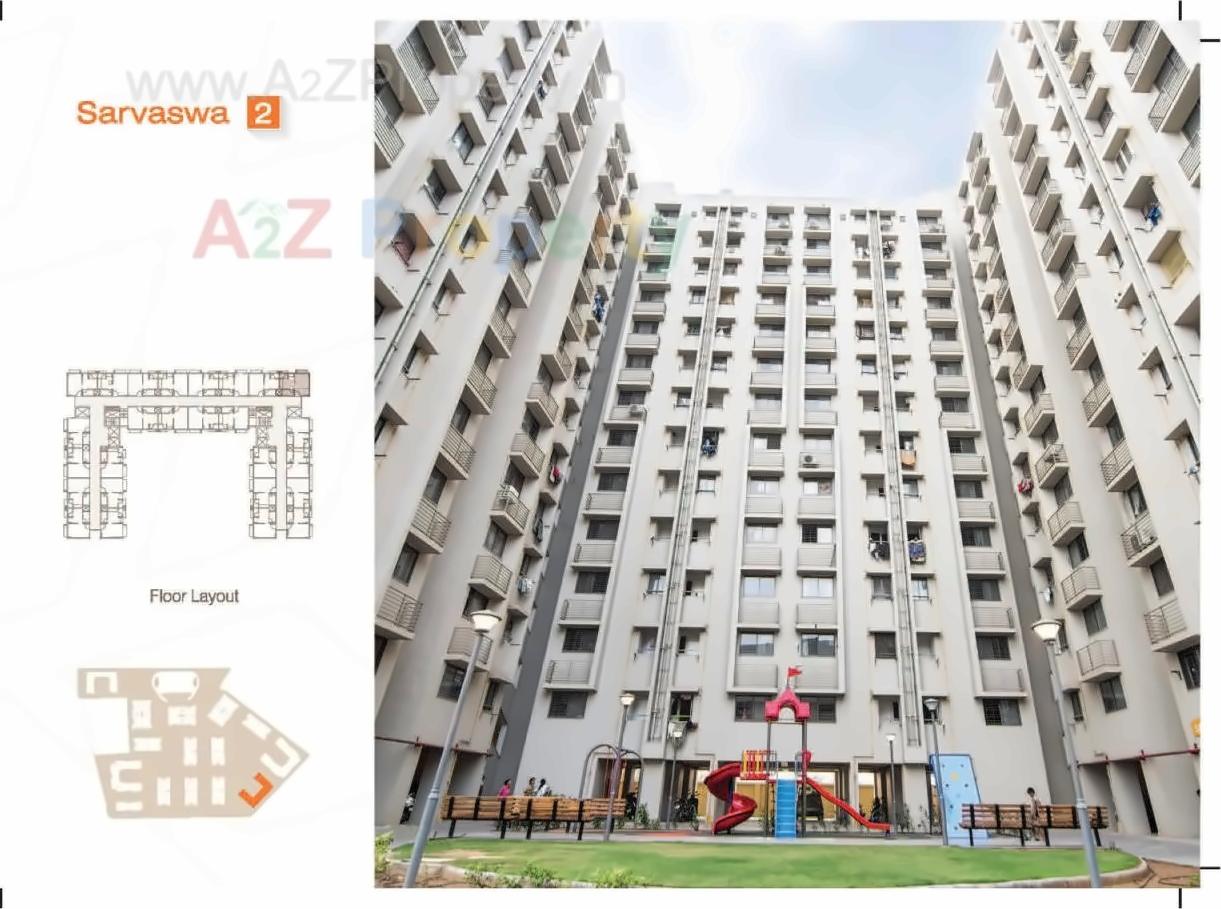 3D Elevation of real estate project Amba Towship Sector located at Adalaj, Gandhinagar, Gujarat