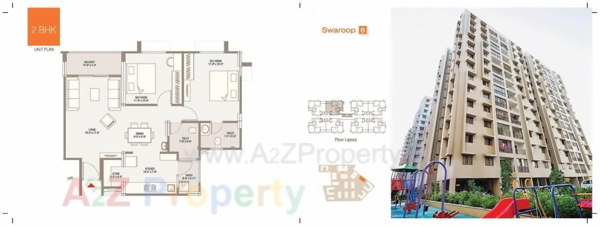 Layout of real estate project Amba Towship Sector located at Adalaj, Gandhinagar, Gujarat