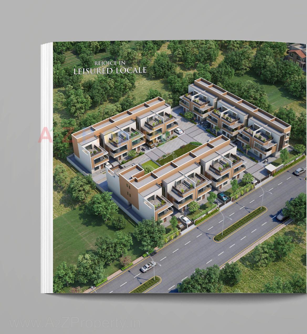 3D Elevation of real estate project Ami Elegance located at Sargasan, Gandhinagar, Gujarat