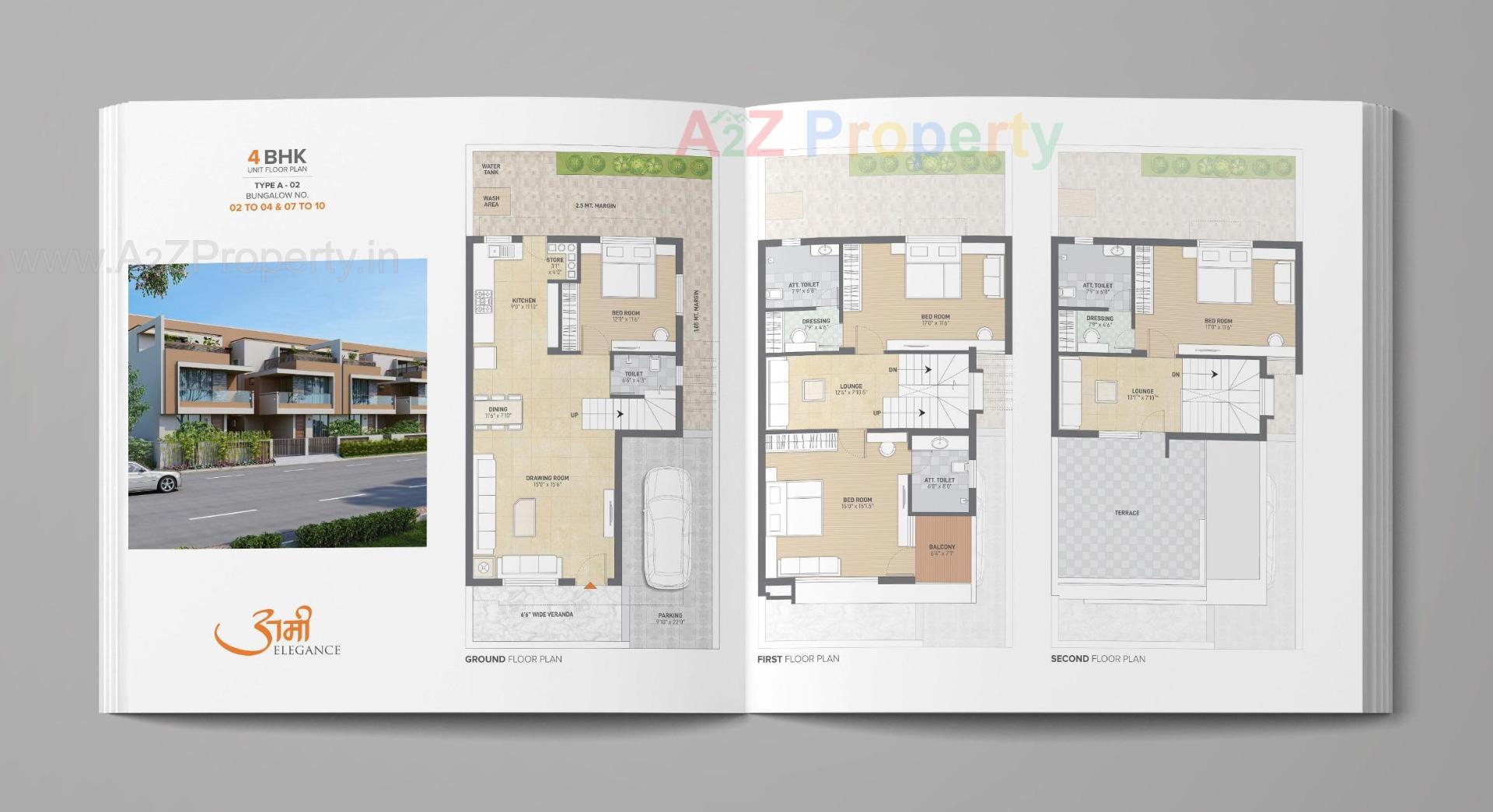 Layout of real estate project Ami Elegance located at Sargasan, Gandhinagar, Gujarat