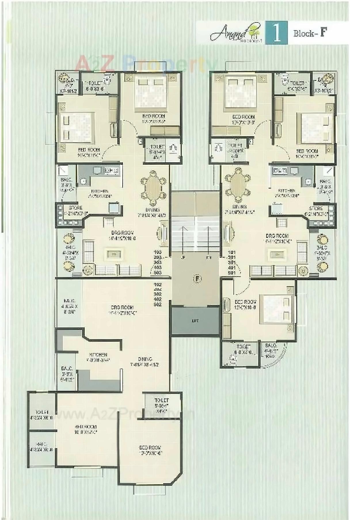 Layout of real estate project Anand Residency located at Dehgam, Gandhinagar, Gujarat
