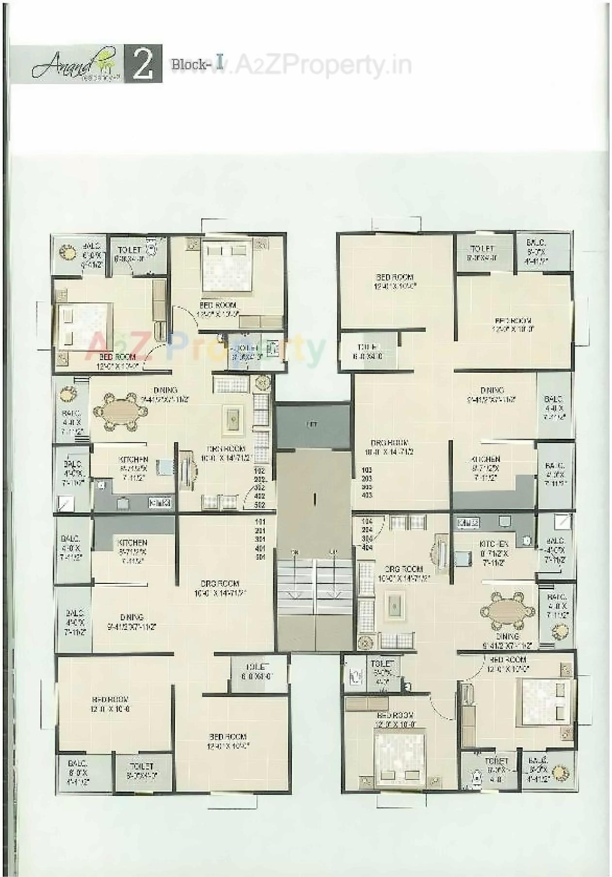 Layout of real estate project Anand Residency Ii located at Dehgam, Gandhinagar, Gujarat