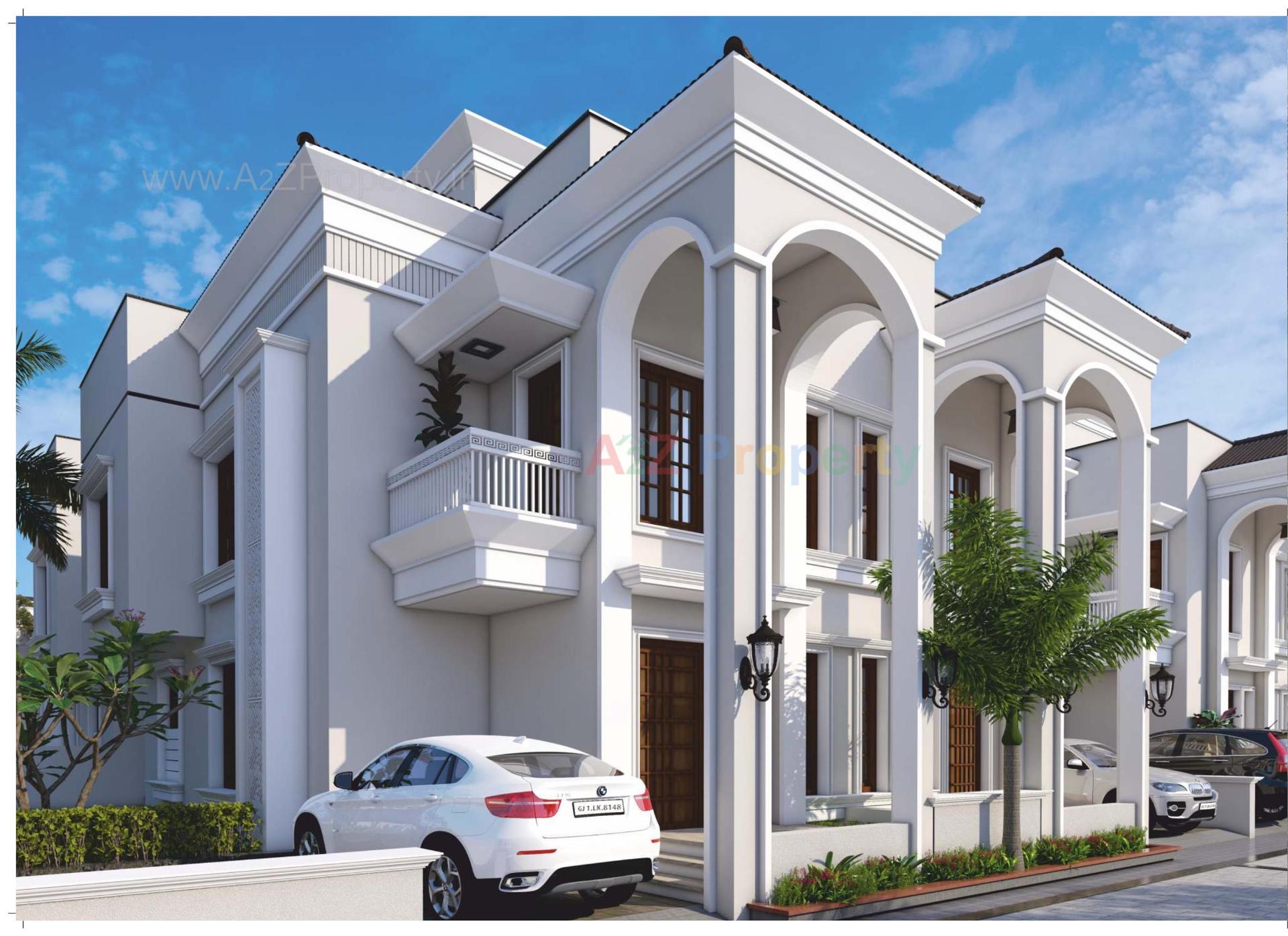 3D Elevation of real estate project Anand Villa located at Borisana, Gandhinagar, Gujarat