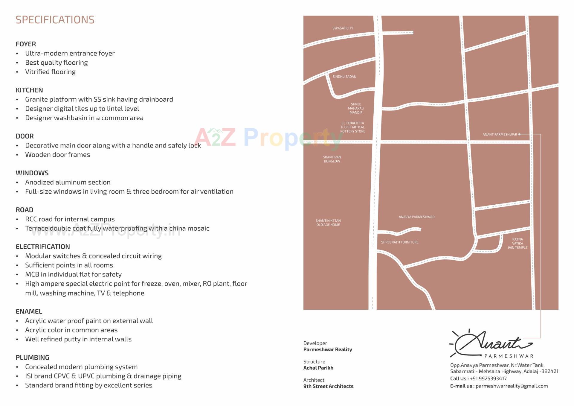  of real estate project Anant Parmeshwar located at Adalaj, Gandhinagar, Gujarat