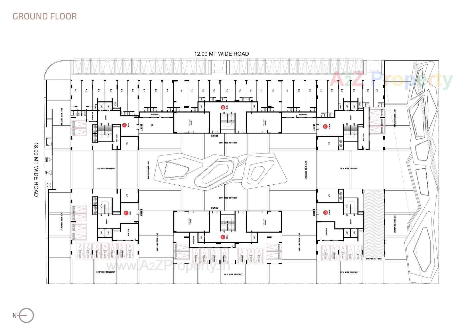 Layout of real estate project Anant Parmeshwar located at Adalaj, Gandhinagar, Gujarat