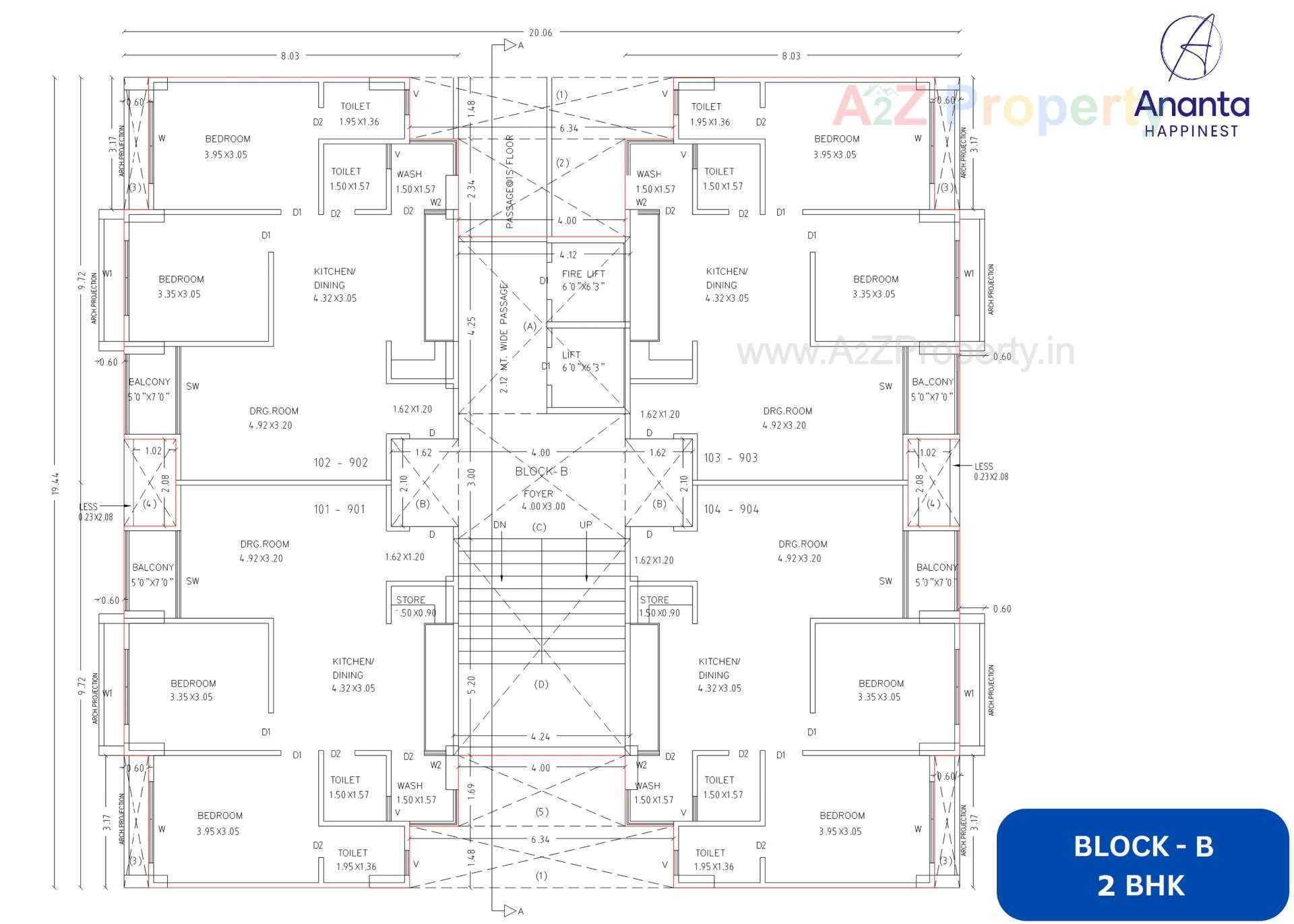 Layout of real estate project Ananta Happinest located at Pethapur, Gandhinagar, Gujarat
