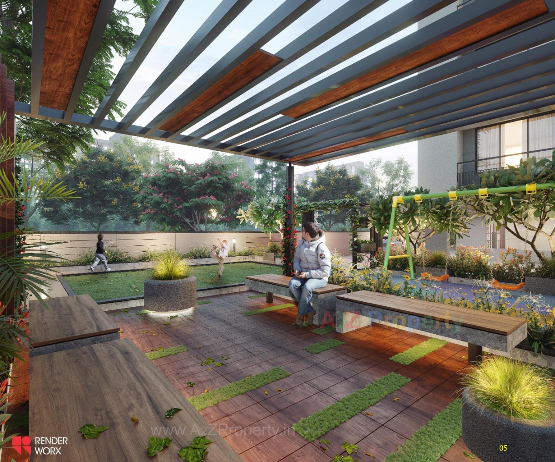 3D Elevation of real estate project Ananta Premium Living located at Bhat, Gandhinagar, Gujarat