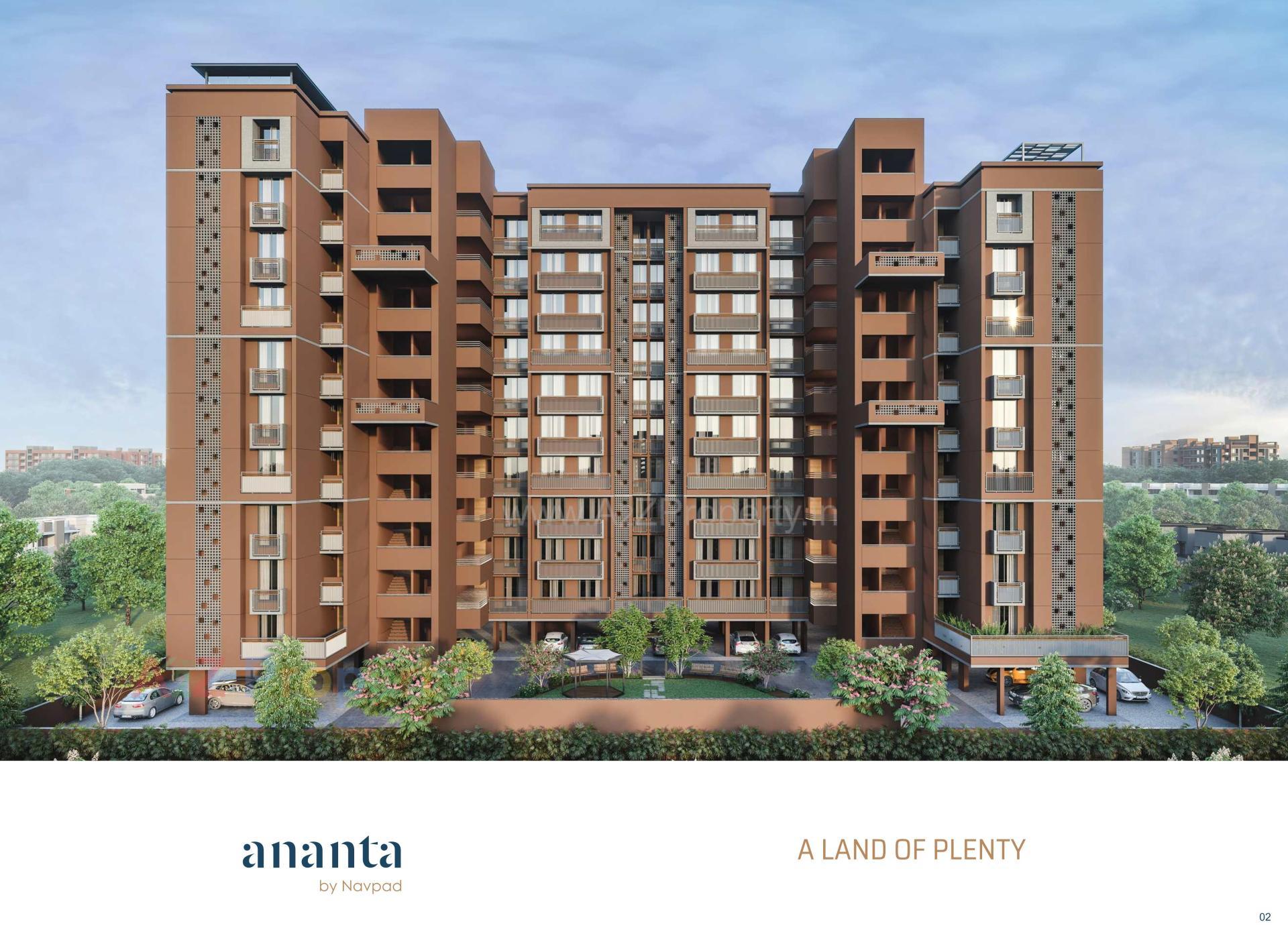 3D Elevation of real estate project Ananta located at Kalol, Gandhinagar, Gujarat