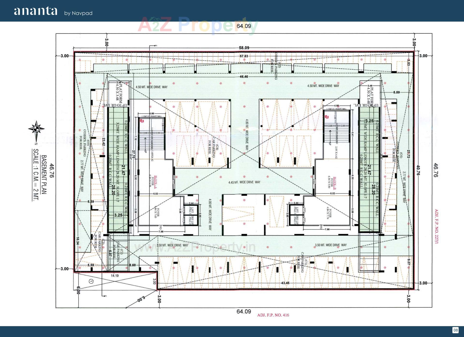 Layout of real estate project Ananta located at Kalol, Gandhinagar, Gujarat