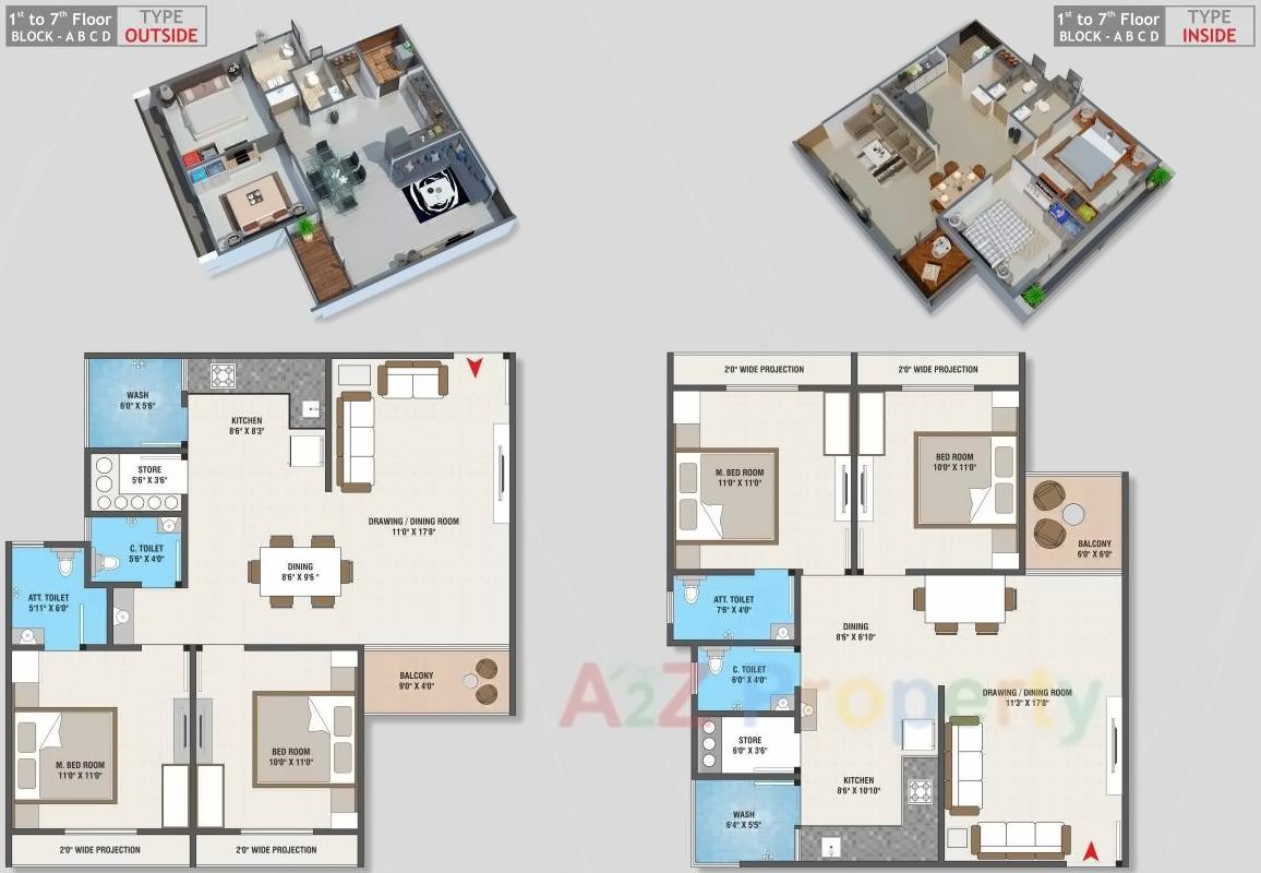 Layout of real estate project Anasya Greenz located at Vavol, Gandhinagar, Gujarat