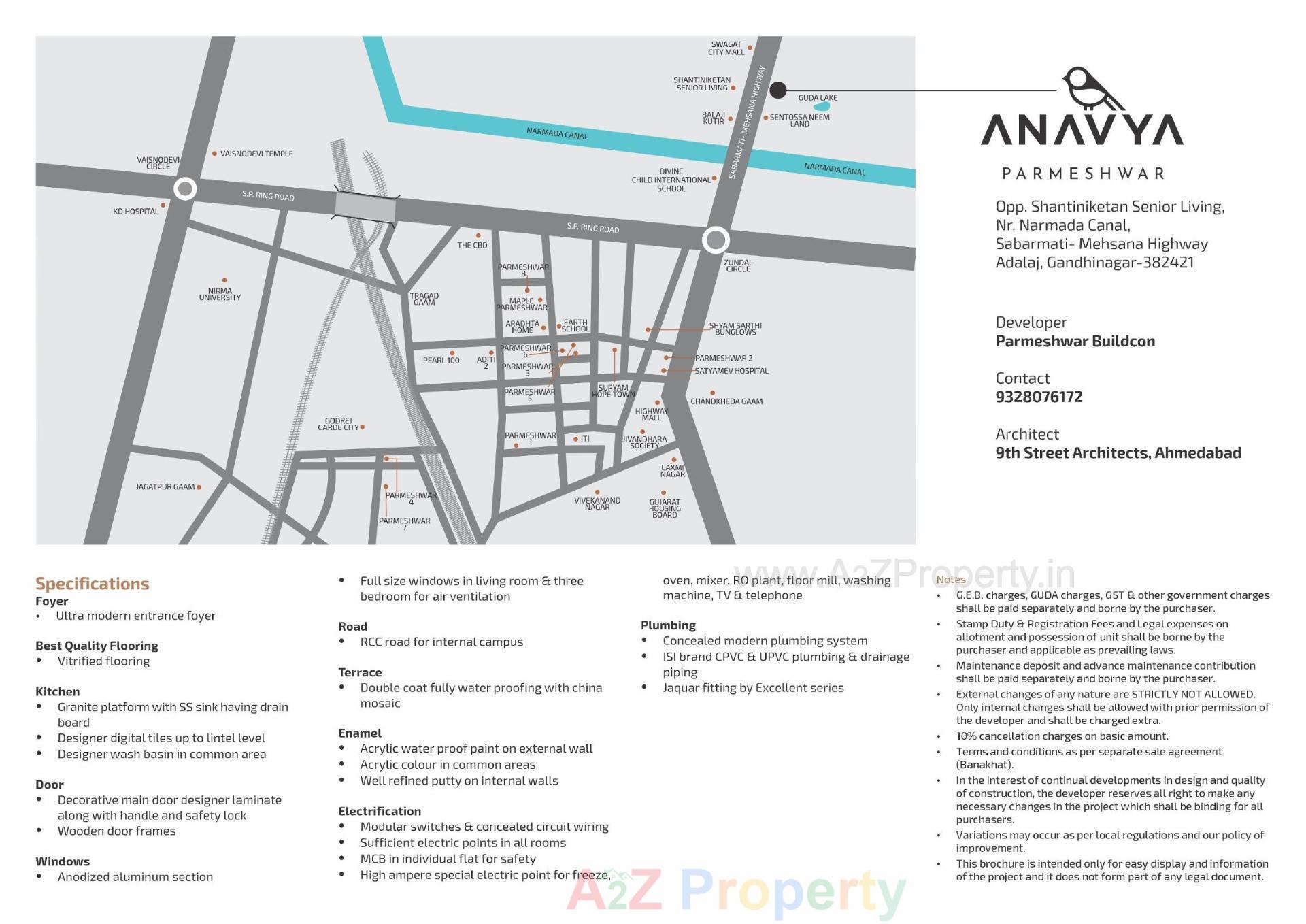 of real estate project Anavya Parmeshwar located at Adalaj, Gandhinagar, Gujarat