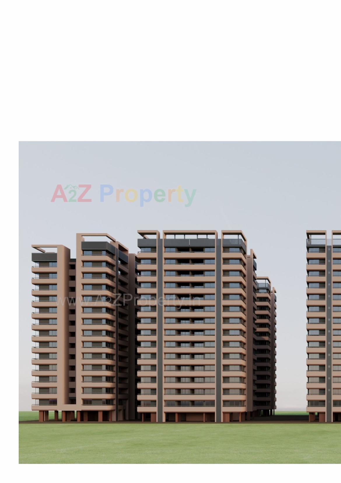 3D Elevation of real estate project Anavya Parmeshwar located at Adalaj, Gandhinagar, Gujarat