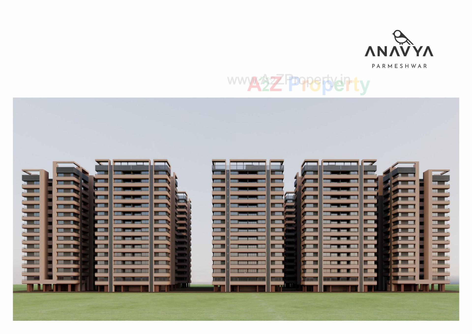3D Elevation of real estate project Anavya Parmeshwar located at Adalaj, Gandhinagar, Gujarat