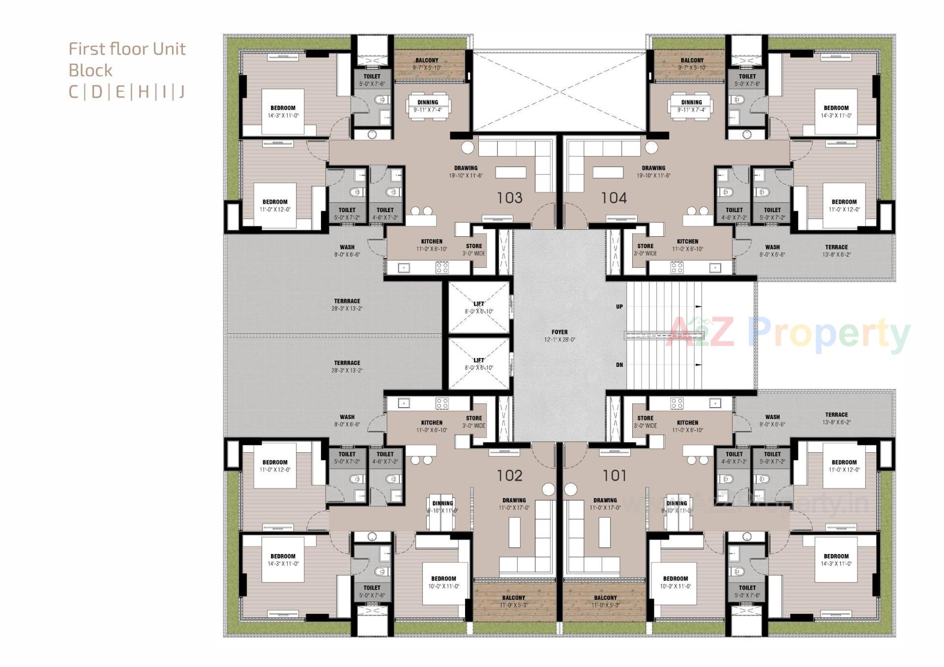 Layout of real estate project Anavya Parmeshwar located at Adalaj, Gandhinagar, Gujarat