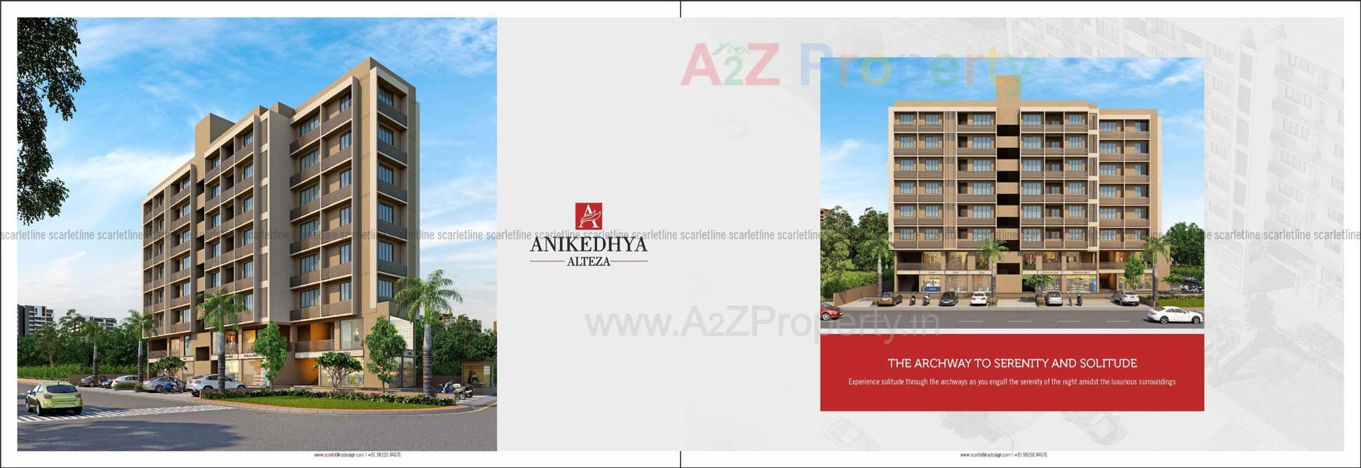 3D Elevation of real estate project Anikedhya Alteza located at Vavol, Gandhinagar, Gujarat
