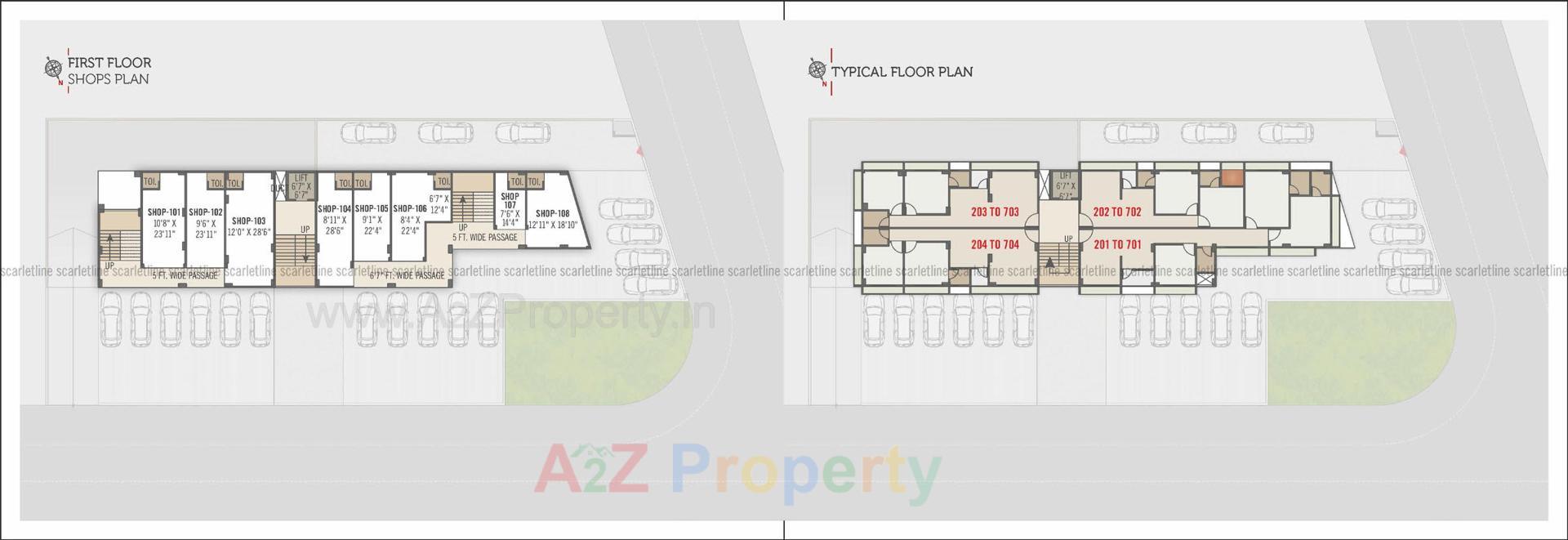 Layout of real estate project Anikedhya Alteza located at Vavol, Gandhinagar, Gujarat