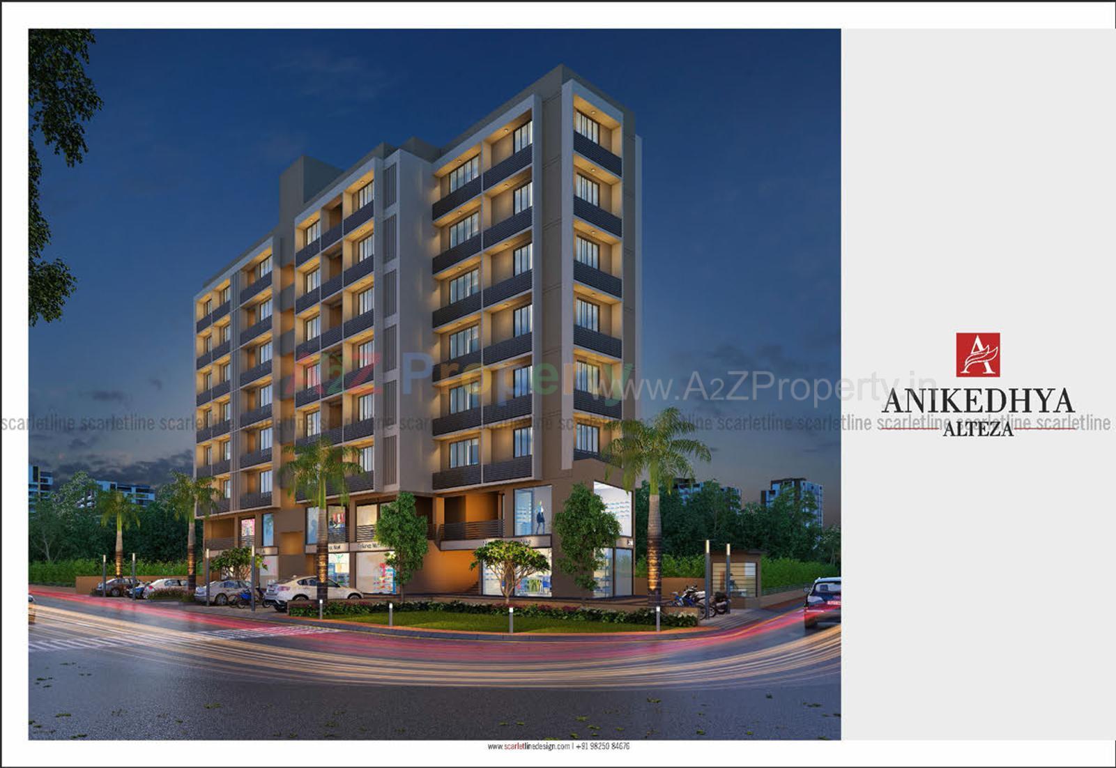3D Elevation of real estate project Anikedhya Alteza located at Vavol, Gandhinagar, Gujarat