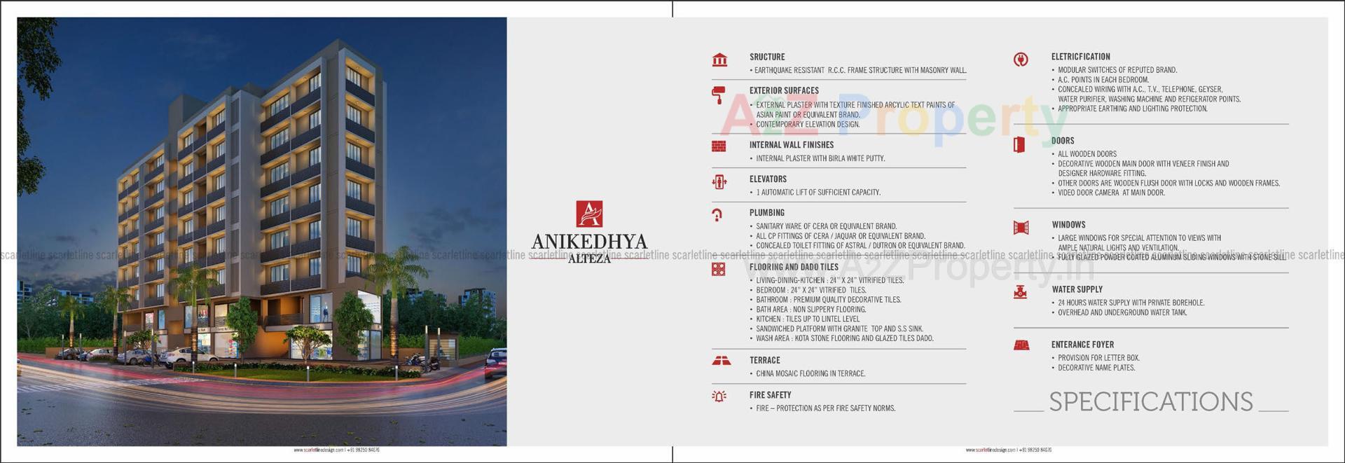 of real estate project Anikedhya Alteza located at Vavol, Gandhinagar, Gujarat