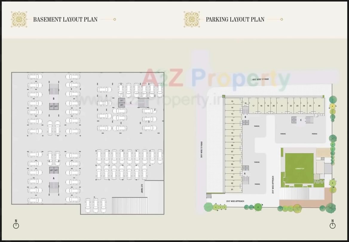Layout of real estate project Aniket Regime located at Raisan, Gandhinagar, Gujarat