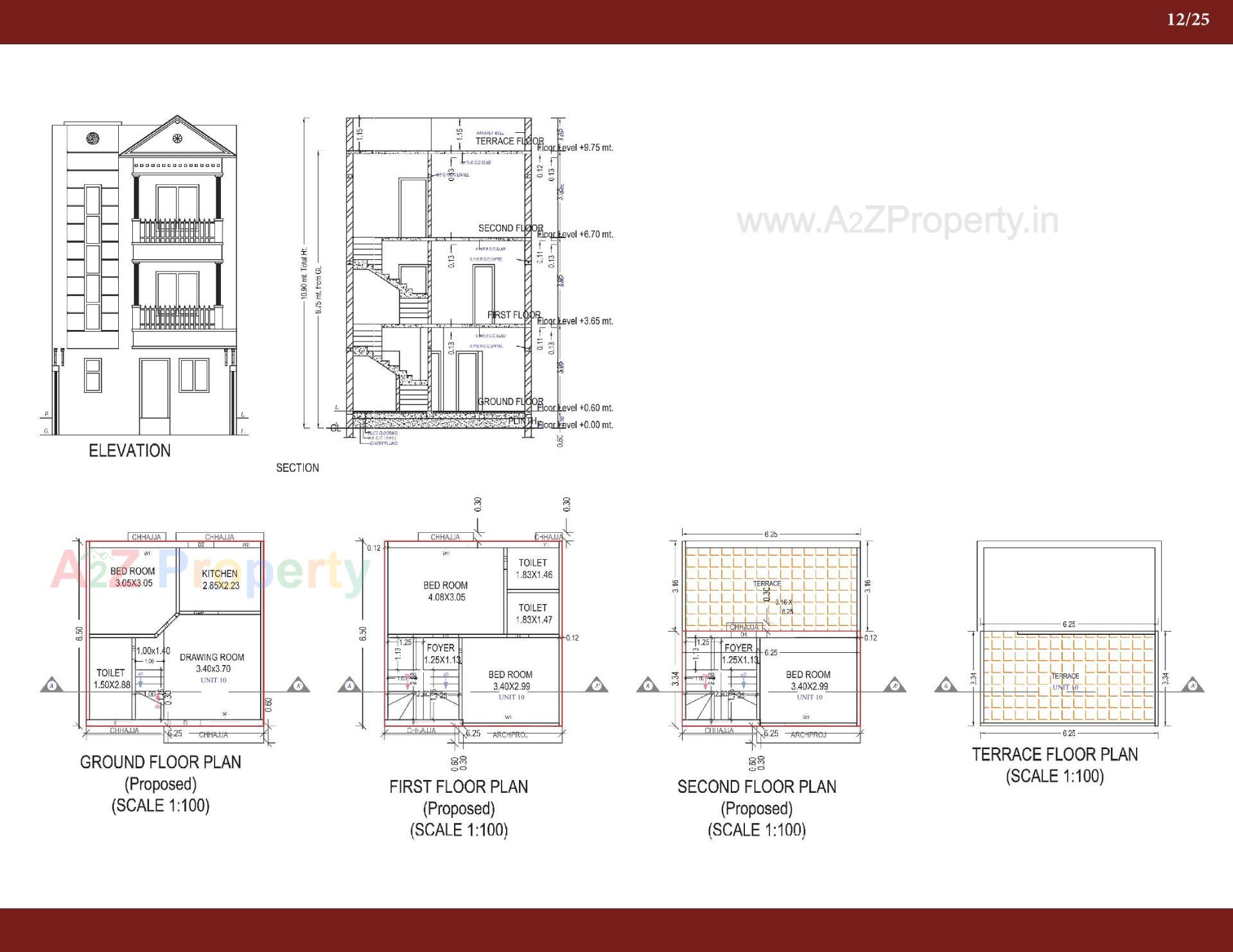 Layout of real estate project Anjel Homes located at Gandhinagar, Gandhinagar, Gujarat
