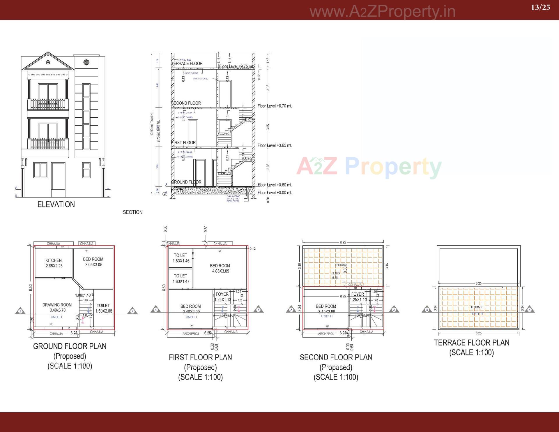 Layout of real estate project Anjel Homes located at Gandhinagar, Gandhinagar, Gujarat