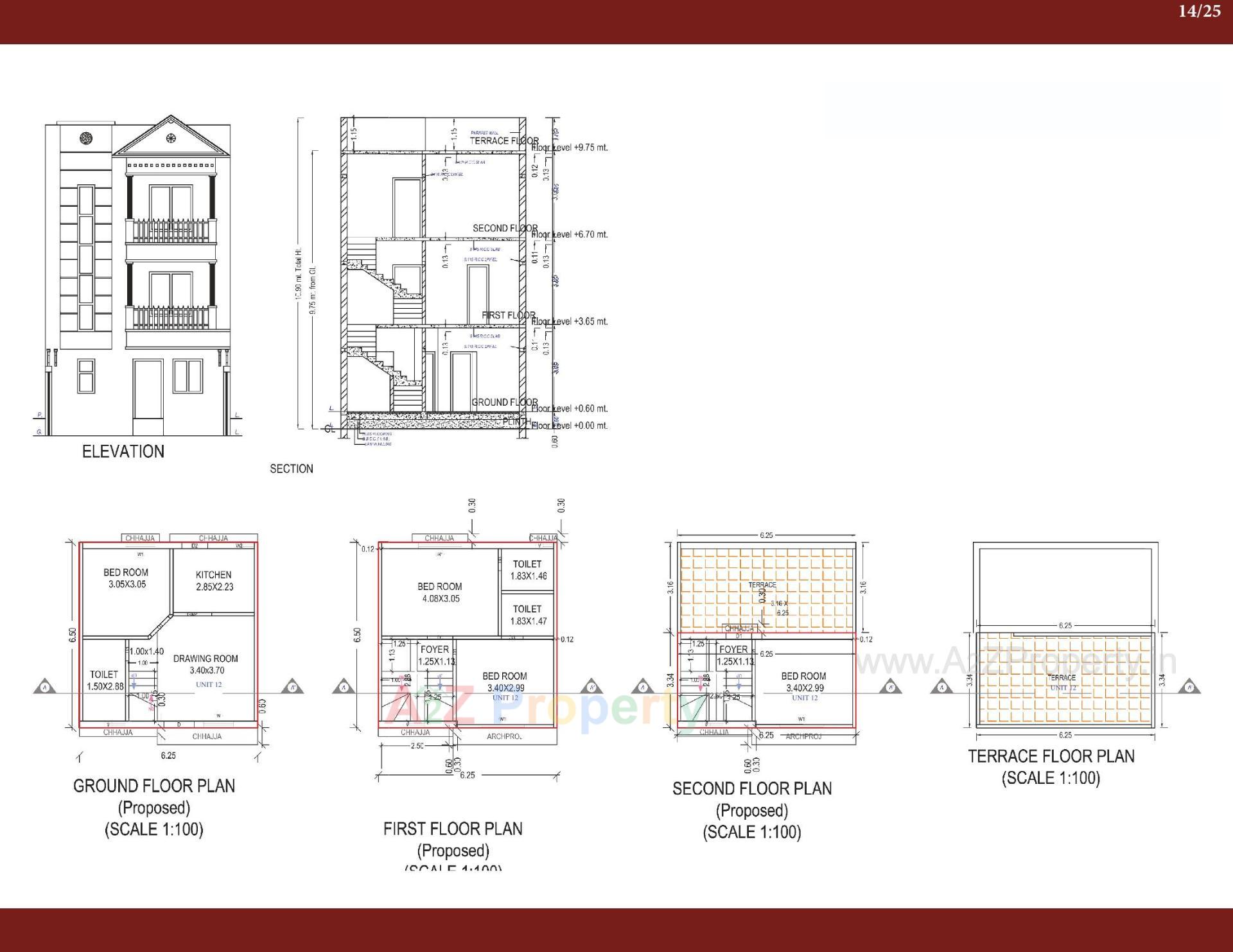 Layout of real estate project Anjel Homes located at Gandhinagar, Gandhinagar, Gujarat