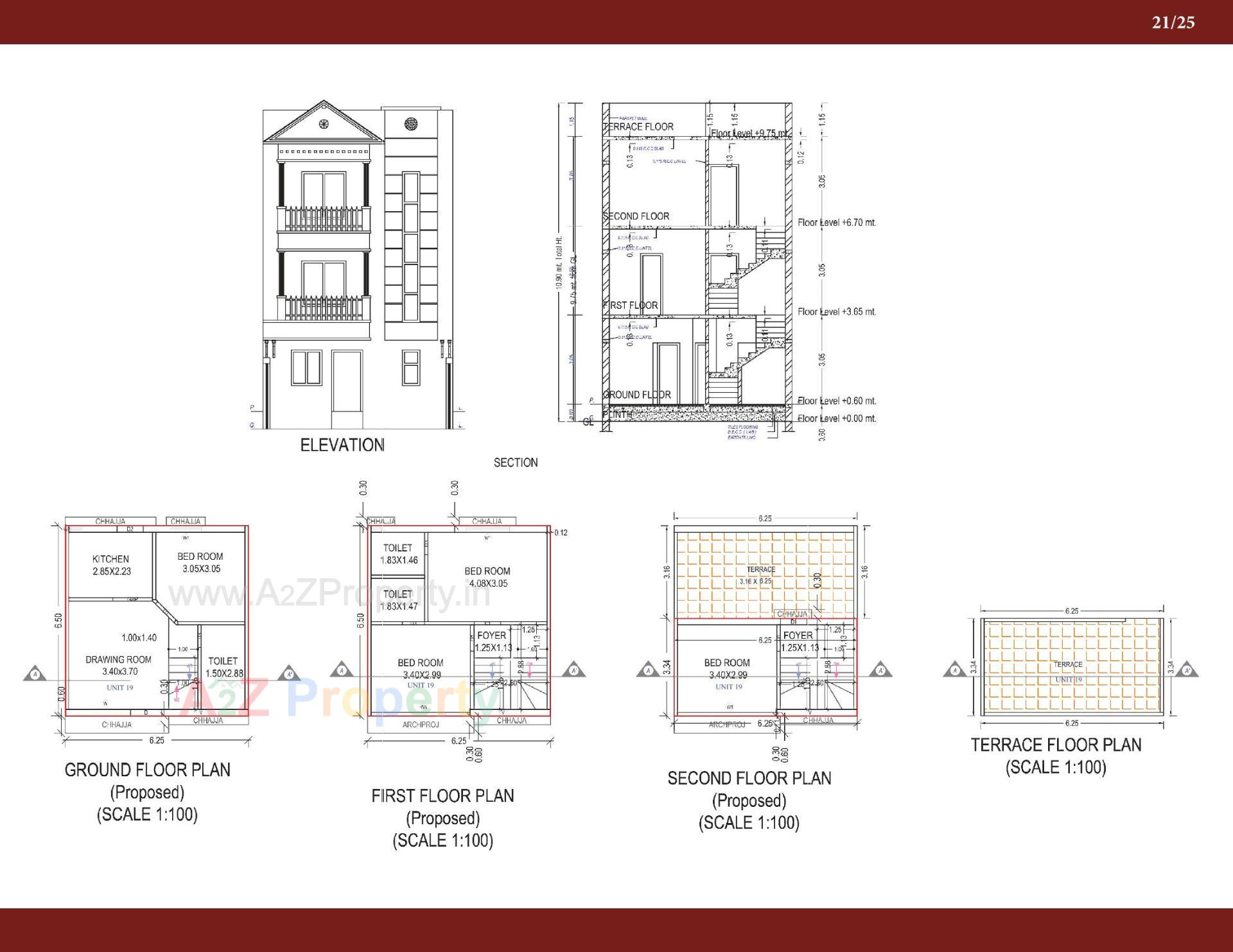 Layout of real estate project Anjel Homes located at Gandhinagar, Gandhinagar, Gujarat
