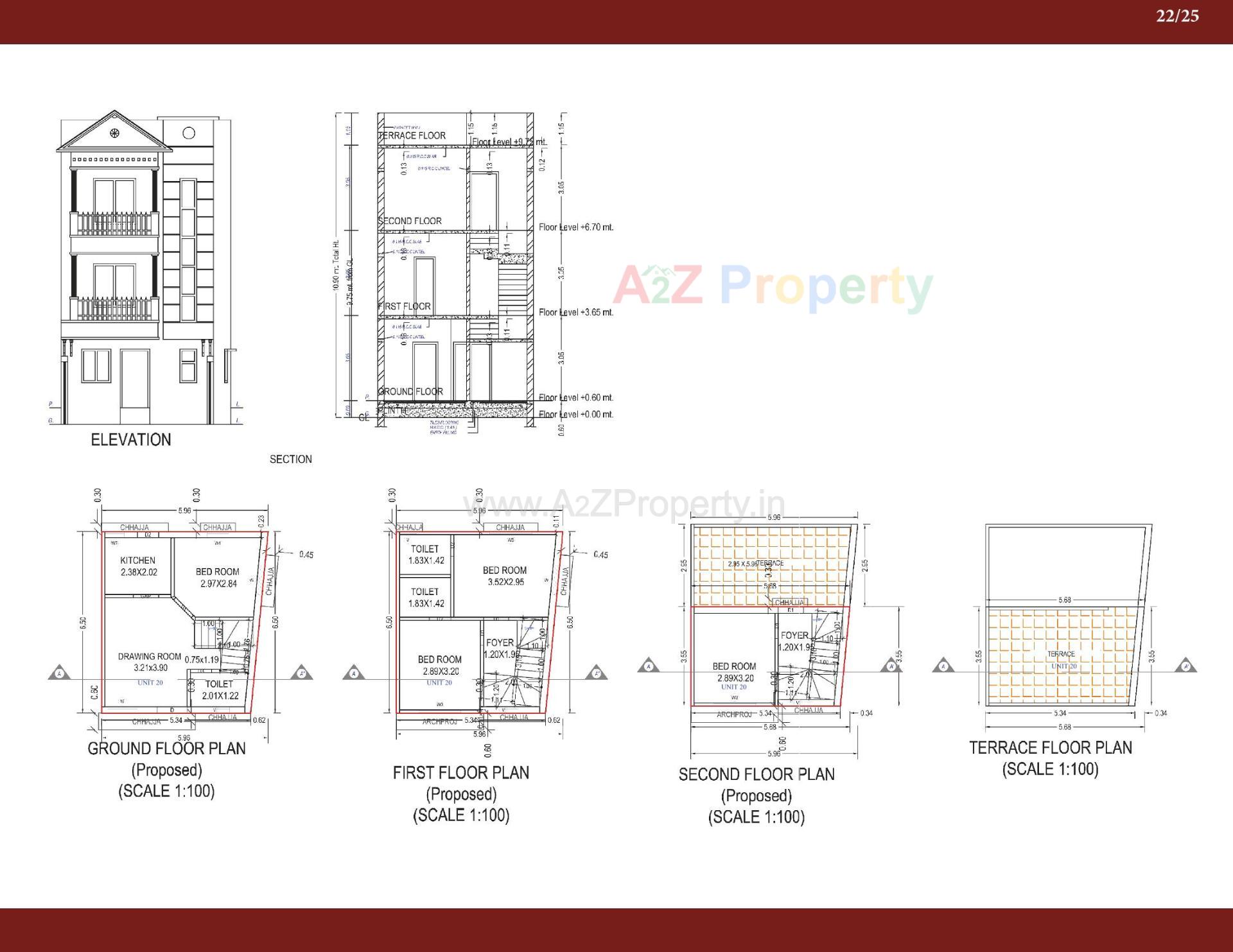Layout of real estate project Anjel Homes located at Gandhinagar, Gandhinagar, Gujarat