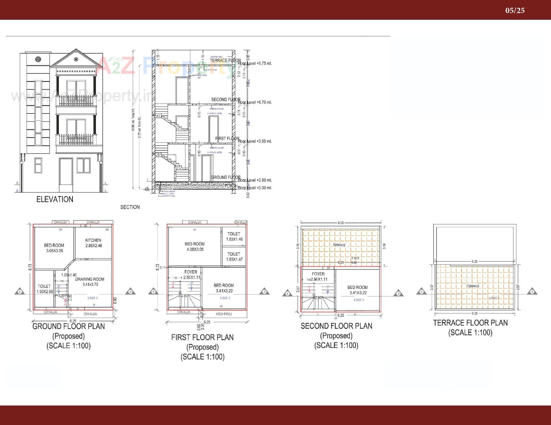 Layout of real estate project Anjel Homes located at Gandhinagar, Gandhinagar, Gujarat