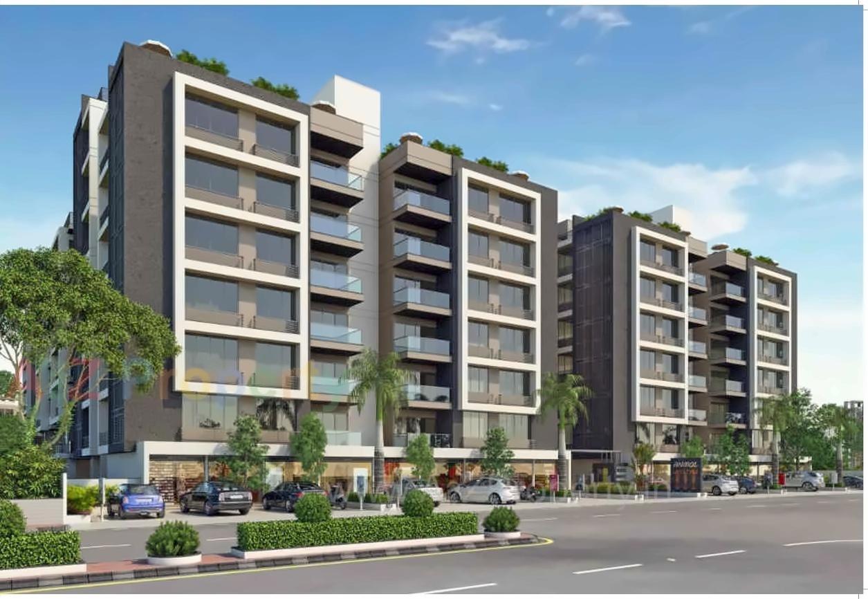 3D Elevation of real estate project Anmol Lifestyle located at Nana-chiloda, Gandhinagar, Gujarat